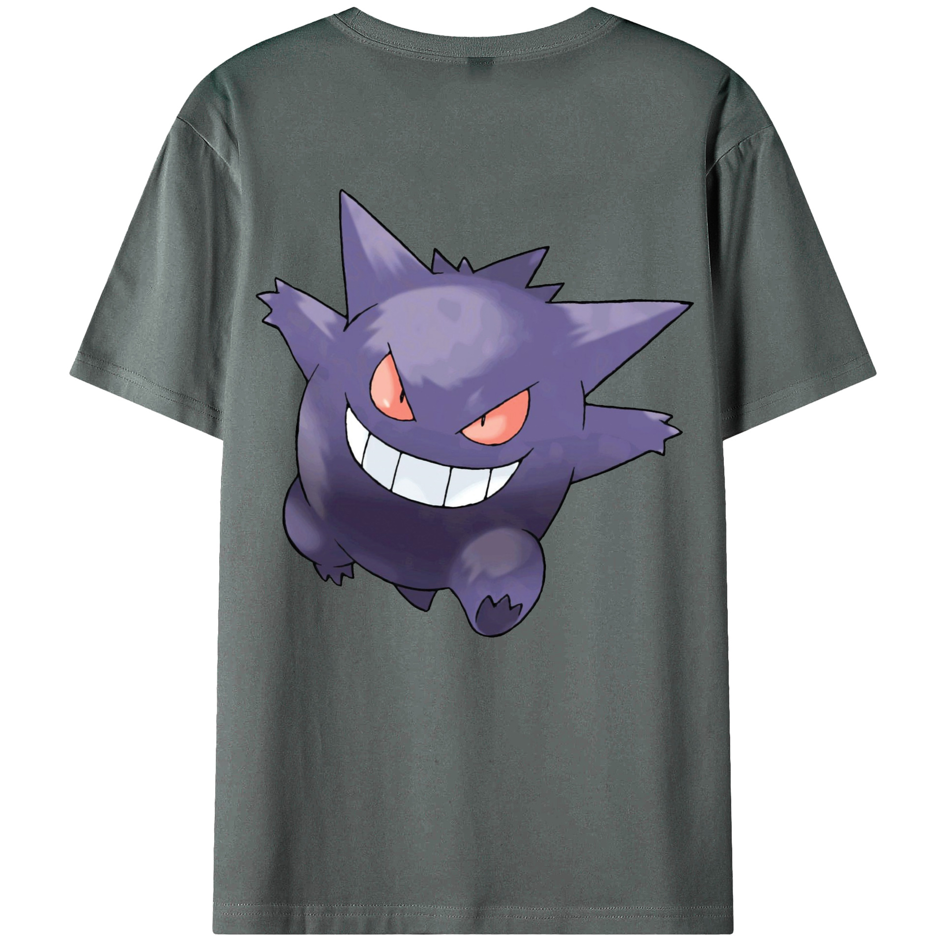 （画像用） ポケットモンスター Pokémon 綿100％ メンズ半袖Tシャツ（バックプリント） 通気性